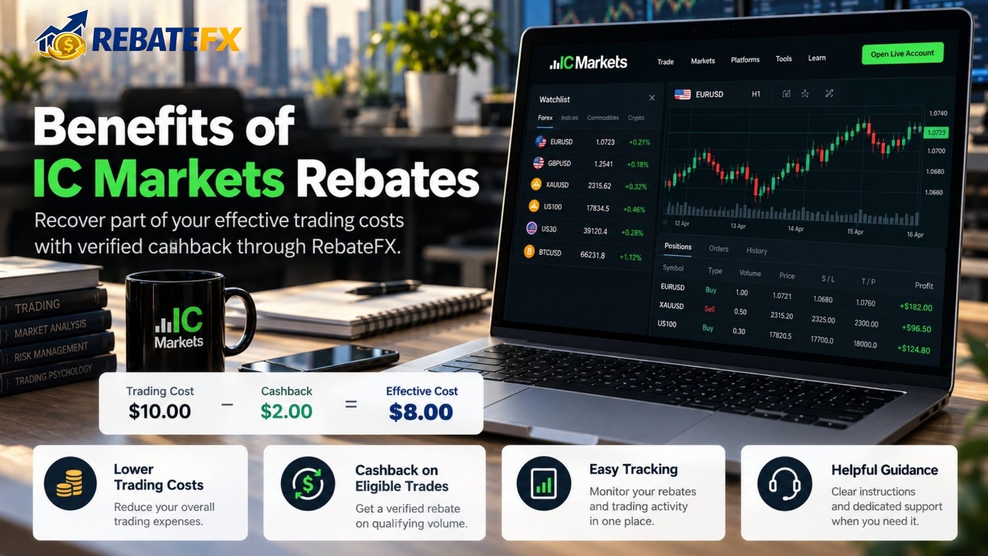 What Are the Benefits of Getting IC Markets Rebates Through RebateFX?