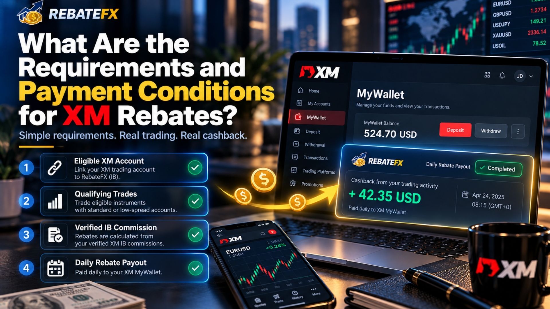 What Are the Benefits of Getting XM Rebates Through RebateFX?