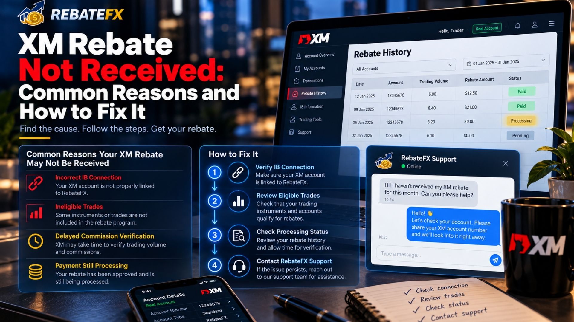 XM Rebate Not Received: Common Reasons and How to Fix It